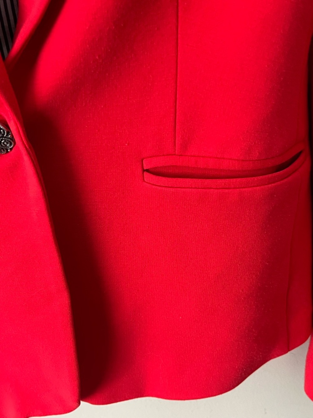 Farm Rio Red Jersey Knit Blazer Size Small - Picture 5 of 10